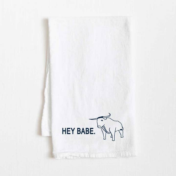 Hey Babe handdoek met meelzak uit North Dakota voor wholesale door Wheatheadz
