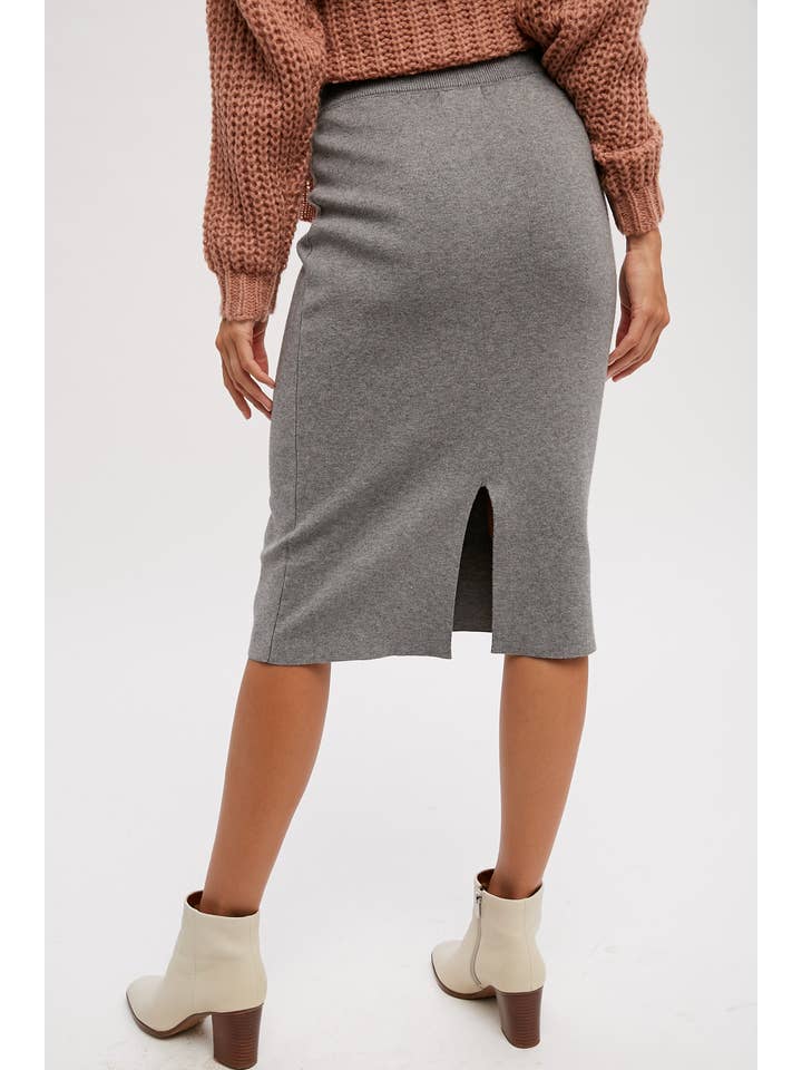 Bluivy - Wholesale Skirt - Women's - H LINE MIDI SWEATER SKIRT17