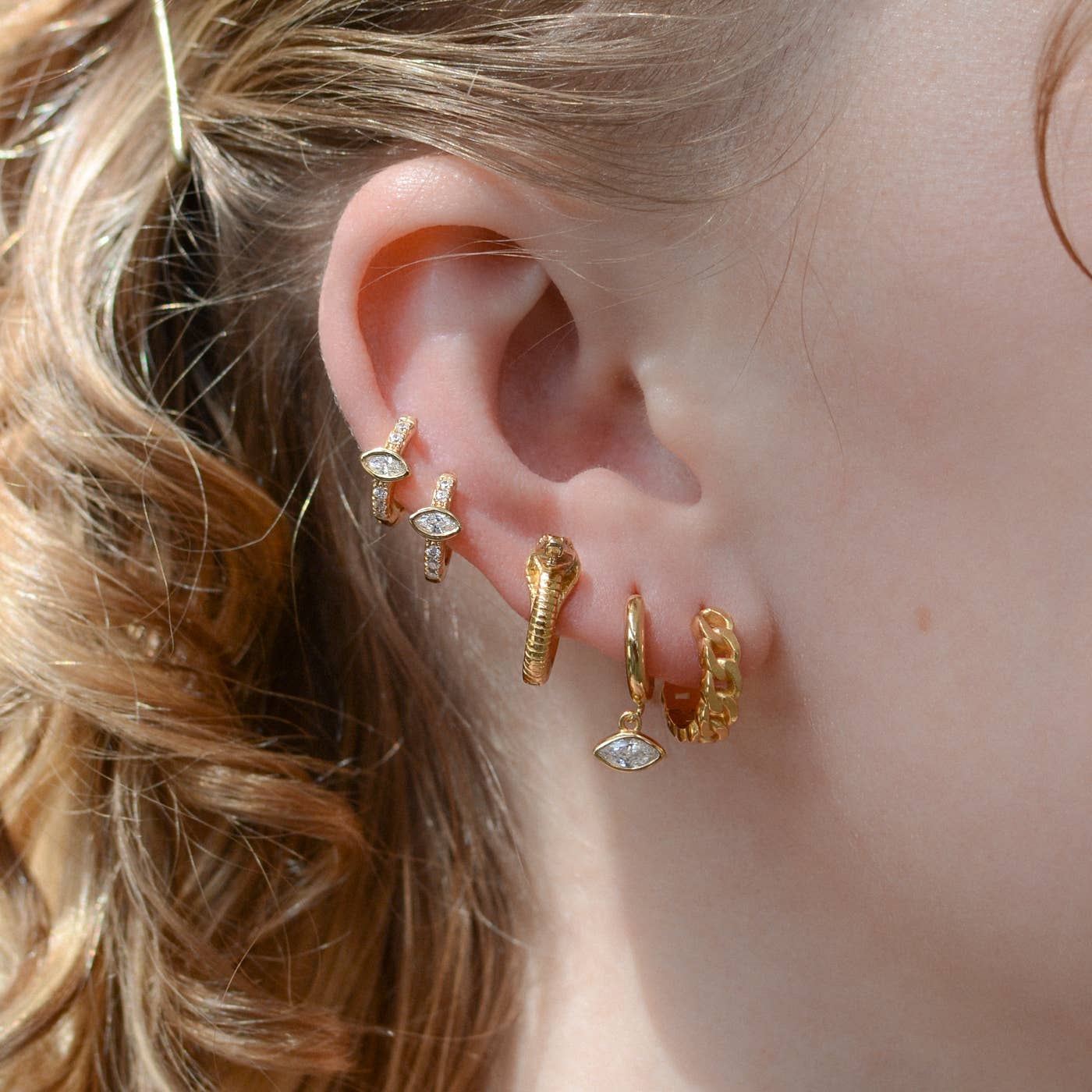 Au 79 - Wholesale Huggie Earrings - Havanna Small Hoop Earrings6