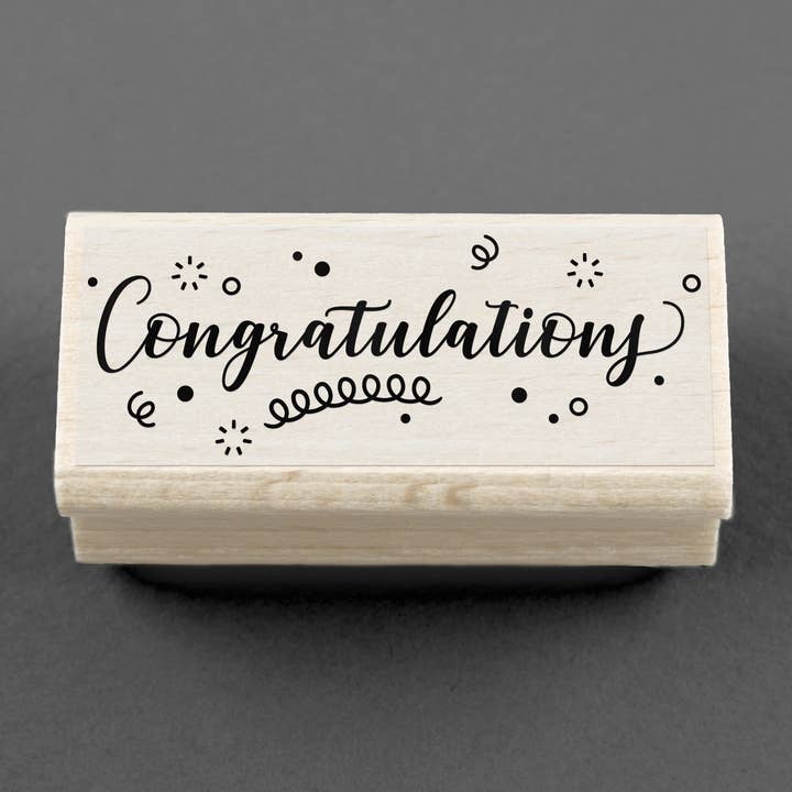 Carimbo Parabéns 105 x 40 mm por atacado de Merry and Bright