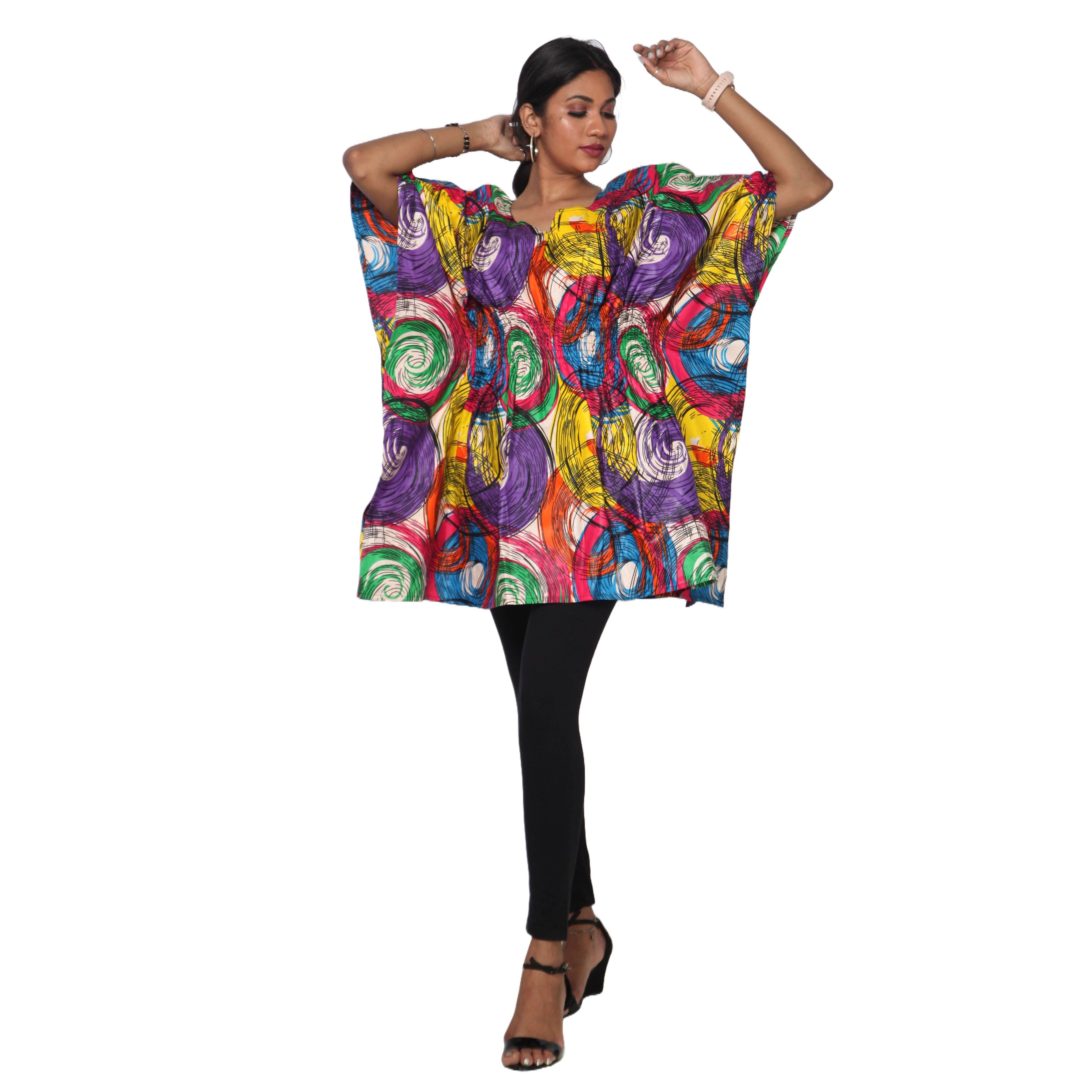 African Stars - Wholesale Kaftan - Women's - Women's Half Kaftan With Elastic Waist -- FI-P1433