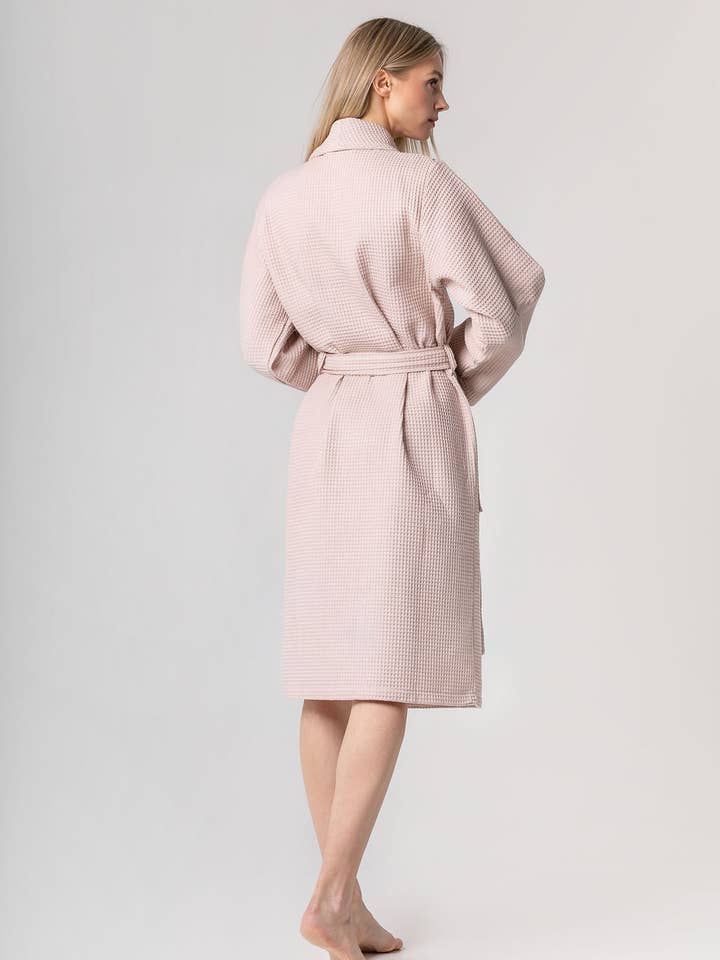 Casilin - Wholesale Robe - Unisex - Kos Bathrobe in Gift Box Misty Pink
