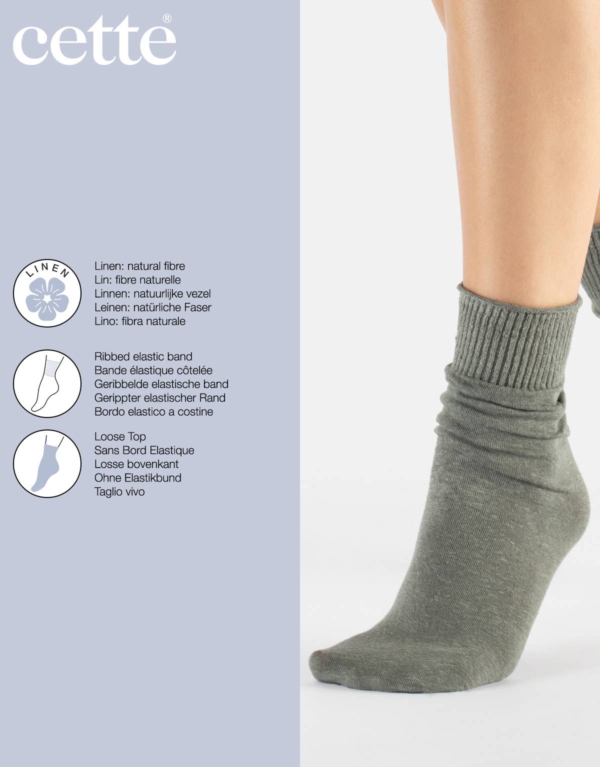 Cette - Wholesale Socks - Women's - Linen Socks without Elastic Band, Women Socks, Natural Fibre8