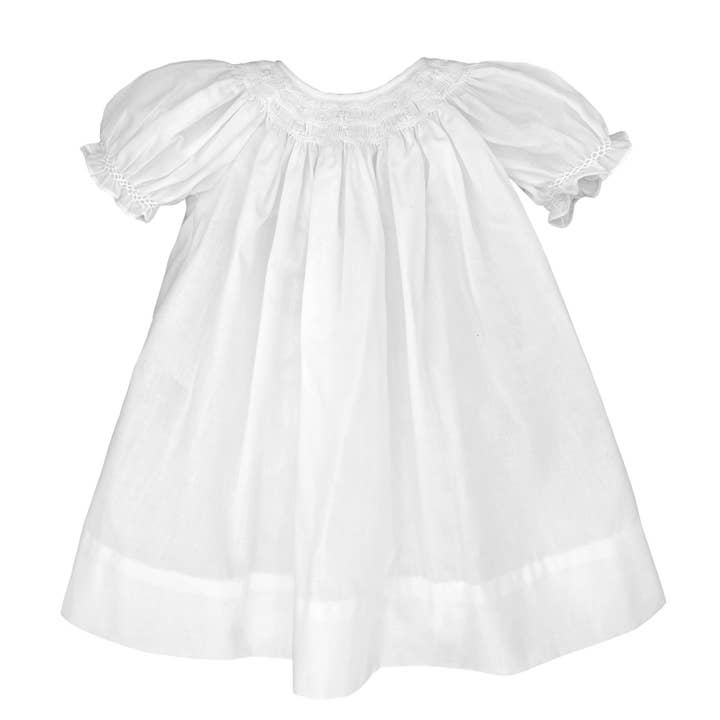 Petit Ami & Zubels - Wholesale Dress - Baby - Daygown with Wave Smocking