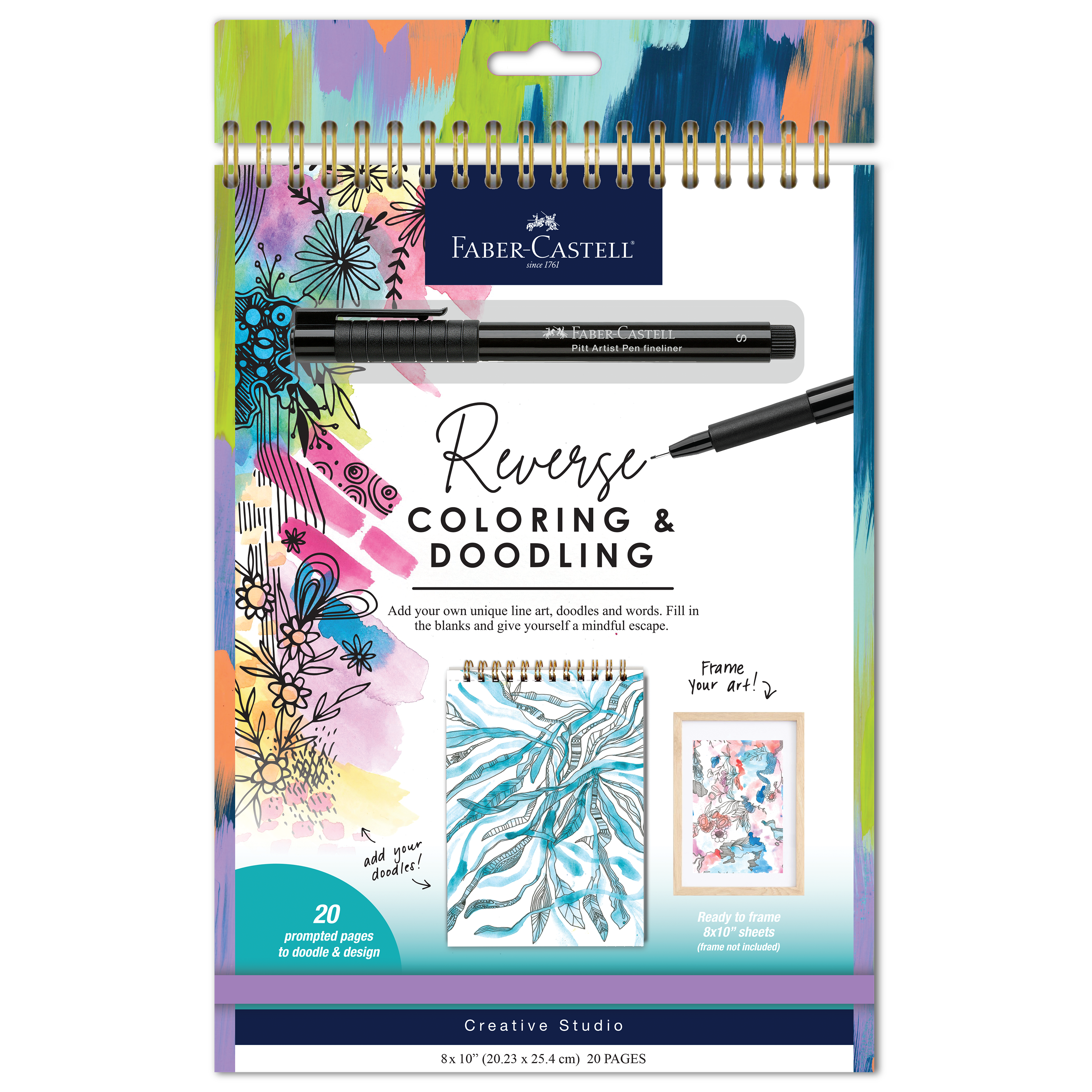 Faber-Castell / Creativity for Kids - Wholesale Coloring Book - Adult - Reverse Coloring and Doodling Book1