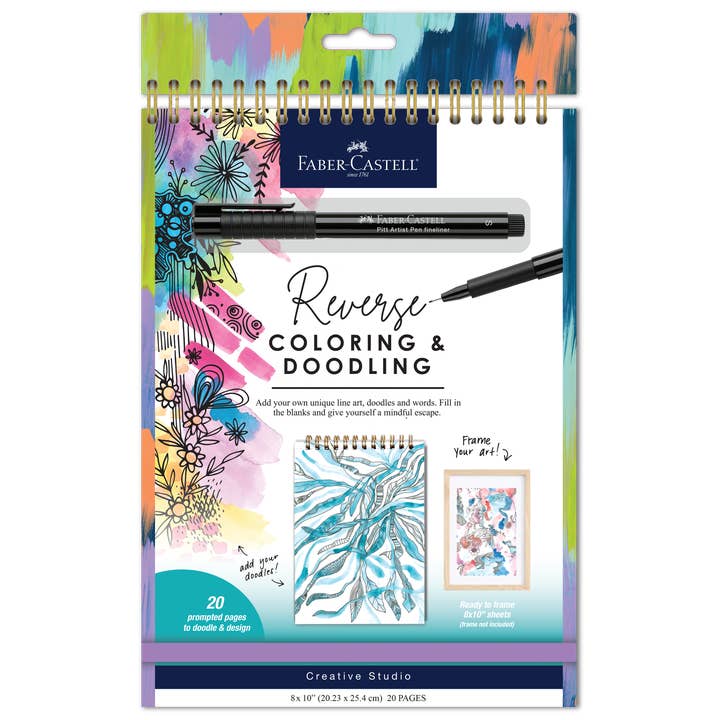 Faber-Castell / Creativity for Kids - Wholesale Coloring Book - Adult - Reverse Coloring and Doodling Book1