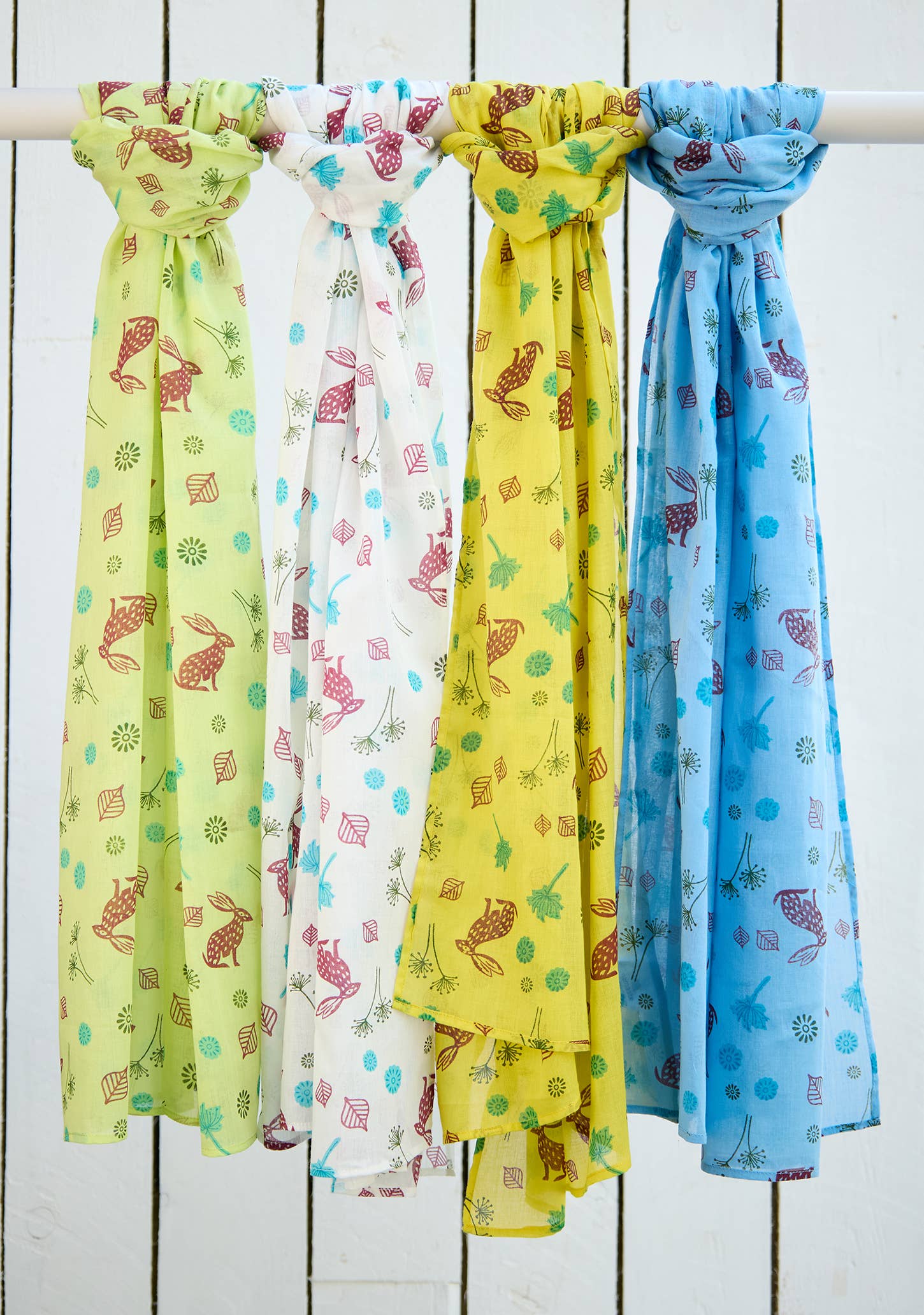 Namaste - Wholesale Scarf - Women's - Mountain Hare Printed Cotton Scarf0