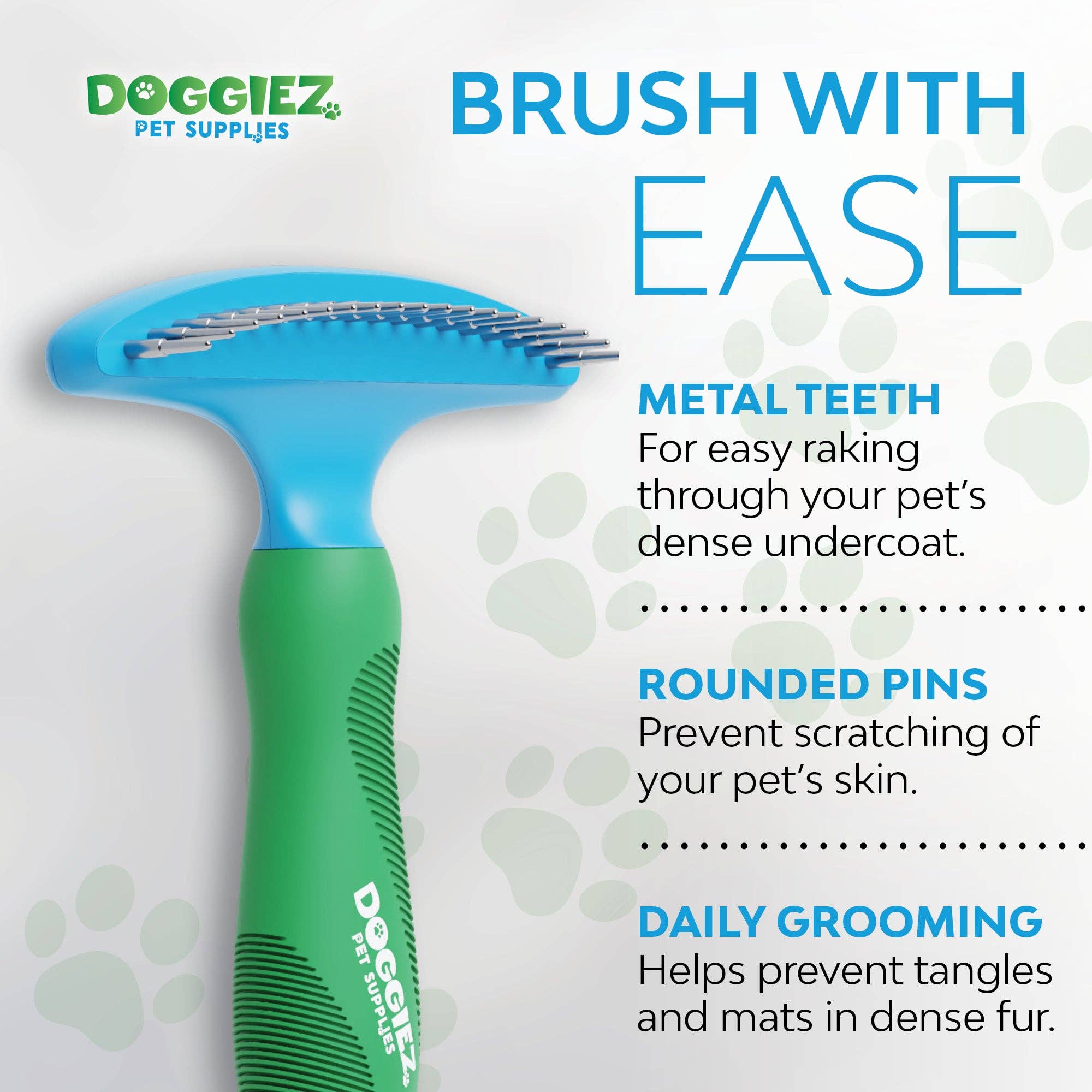 Doggiez Pet Supplies – wholesale Pet grooming aid – Dog – Single Row Undercoat Grooming Rake for Dogs or Cats2