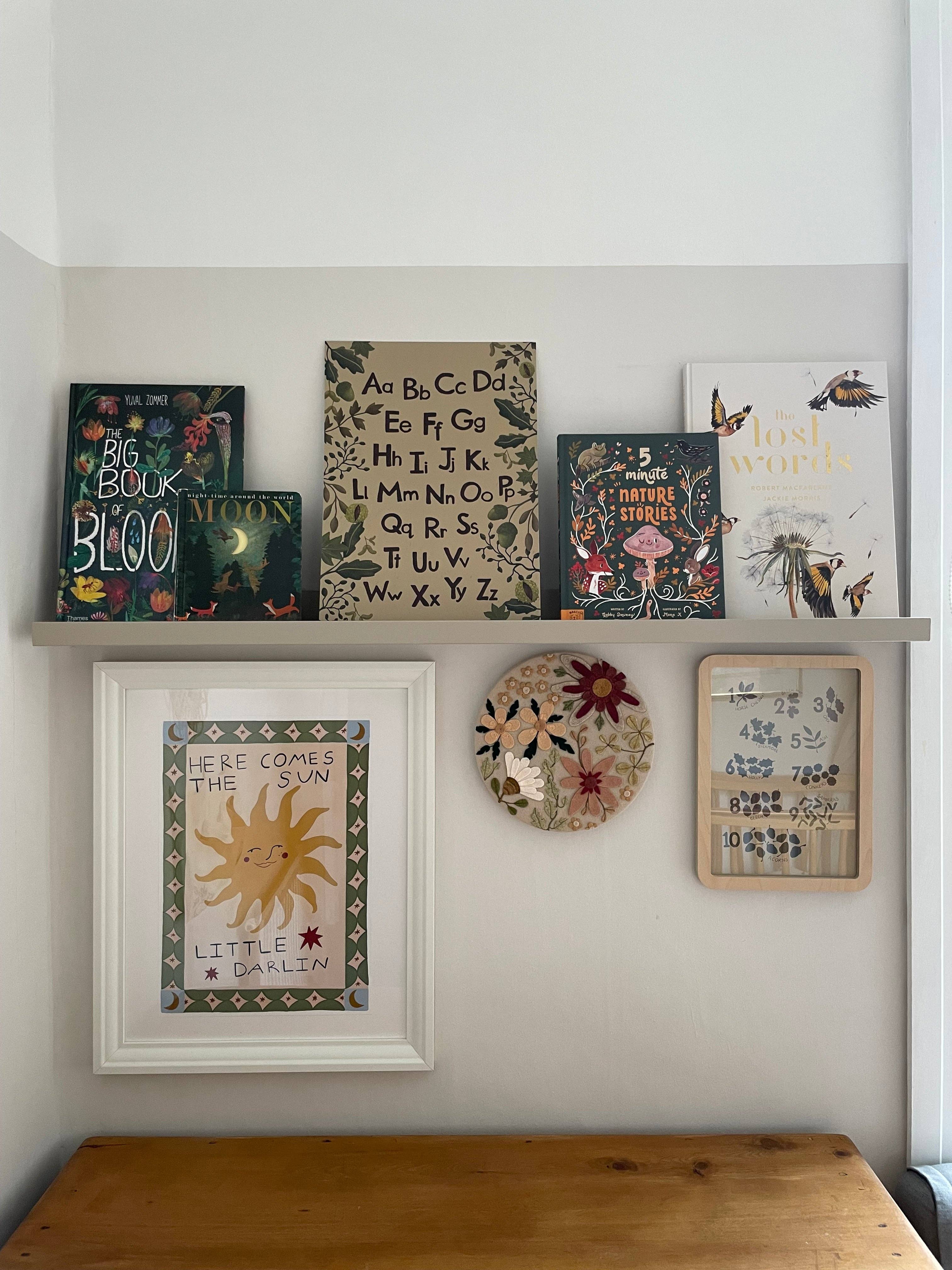 Rebecca Searl-Stevens – Impressão artística – Criança e bebé por atacado – Impressão do Alfabeto - Floresta Florestal4