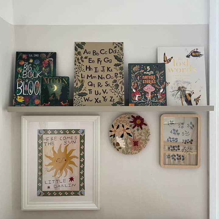 Rebecca Searl-Stevens – Impressão artística – Criança e bebé por atacado – Impressão do Alfabeto - Floresta Florestal4