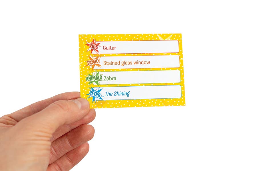 Outset Games and Cobble Hill Puzzles - Wholesale Board Game - Family Charades Retro Design - Perfect for Family Game Night4