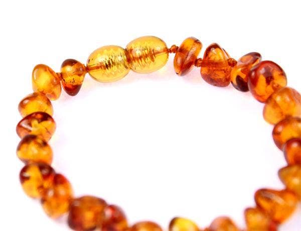 SilverAmber Jewellery - Wholesale Beaded Bracelet - Beautiful Baroque Bracelets & Anklets in Cognac, Mix, Lemon & Honey colours - Various Sizes5