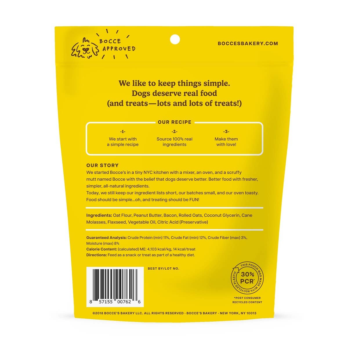 Pet Palette Distribution - Wholesale Pet Treats - Dog - Bocce's Bakery Bac'N Nutty Soft & Chewy Dog Treats 6oz1