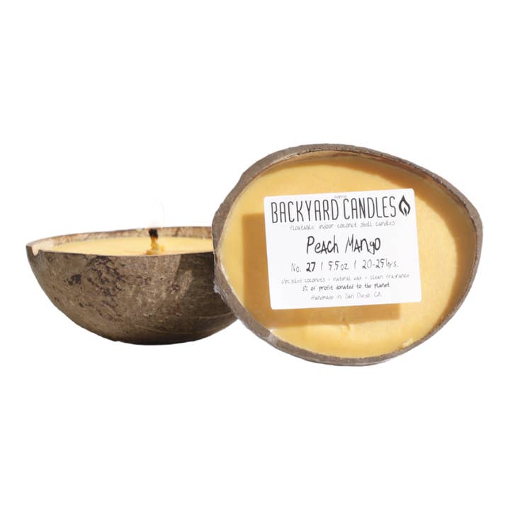 Backyard Candles - Wholesale Jar/Filled Candle - No. 27 | Peach Mango