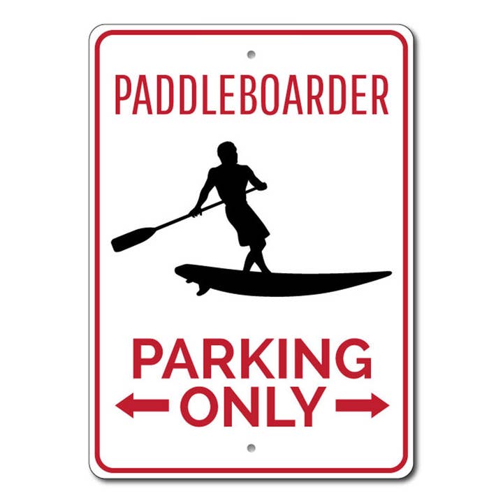 Paddleboarder Parking Sign for wholesale by Lizton Sign Shop, Inc