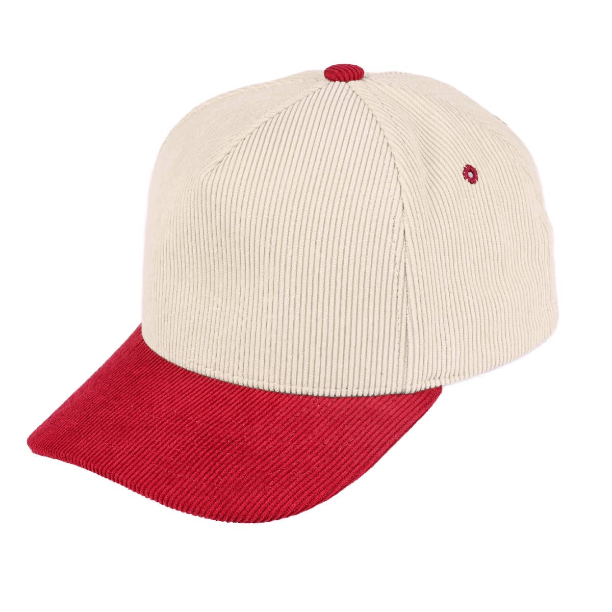Frem - Wholesale Baseball Cap - Unisex - Corduroy Color Block Baseball Cap Hat4