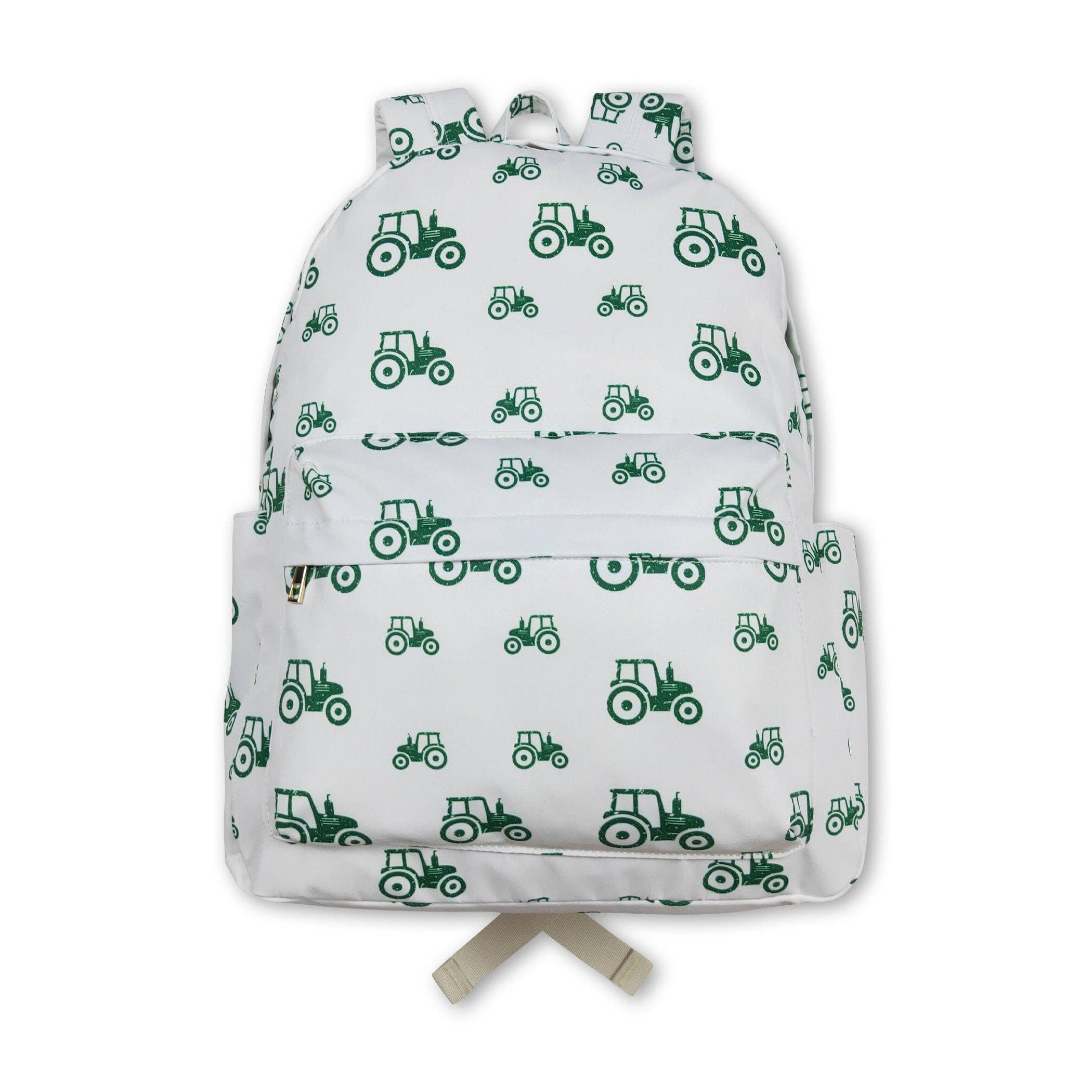Yawoo Garments - Wholesale Backpack - Kids - Green tractor farm kids boys backpack0