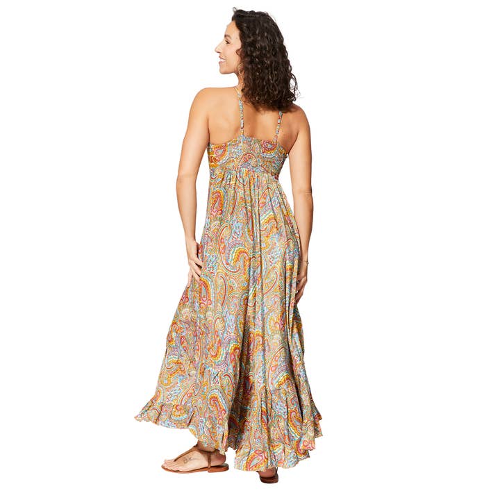 Ipanima - Wholesale Dress - Women's - MAXIPA0654C SLEEVELESS LONG SUMMER DRESS1