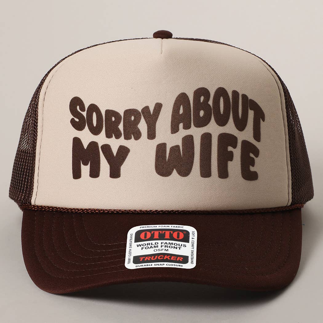 Fashion City – wholesale Truckerkeps – Unisex – Förlåt för min fru&man meshkeps8