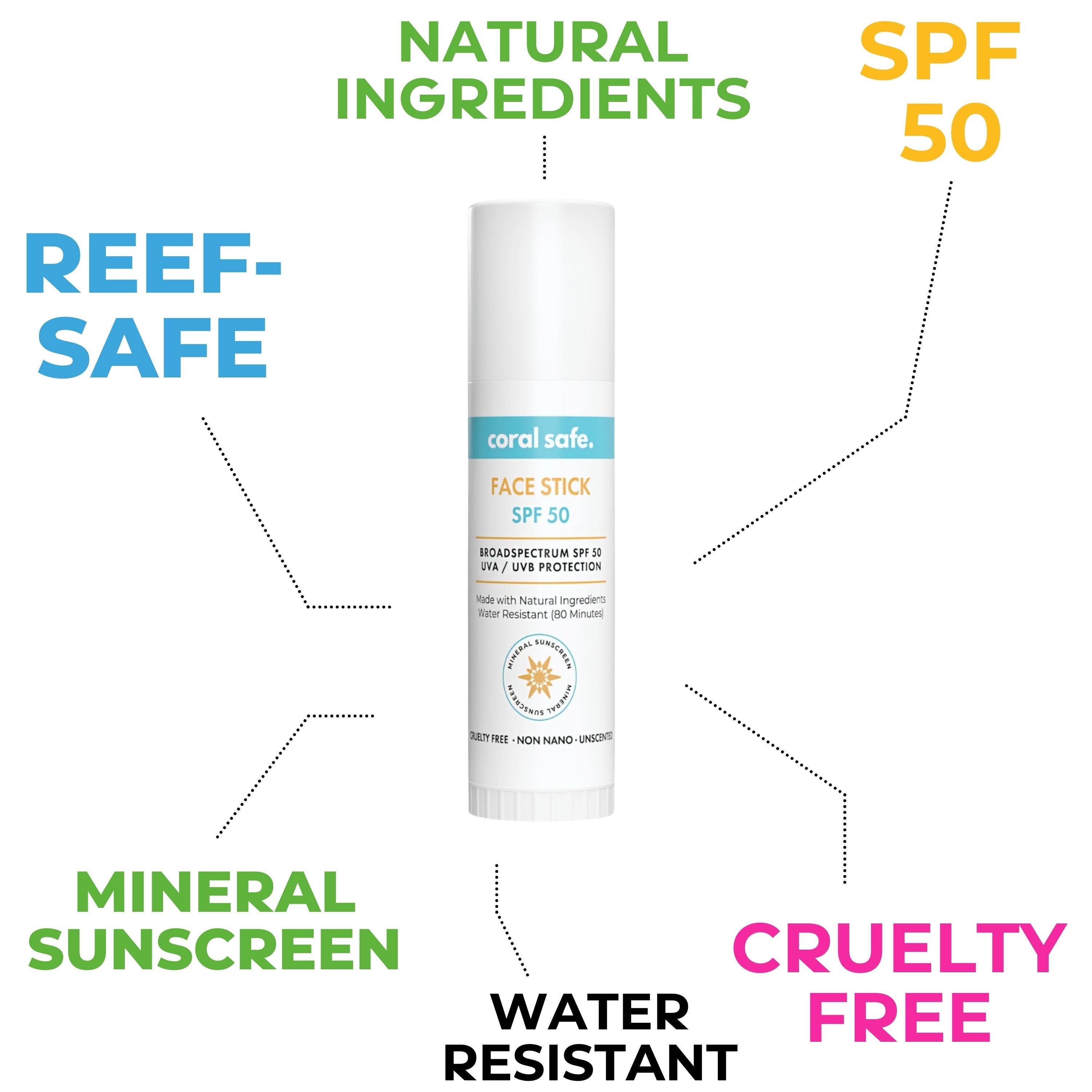 Coral Safe - Wholesale Sunscreen - Coral Safe SPF 50 Face Stick1