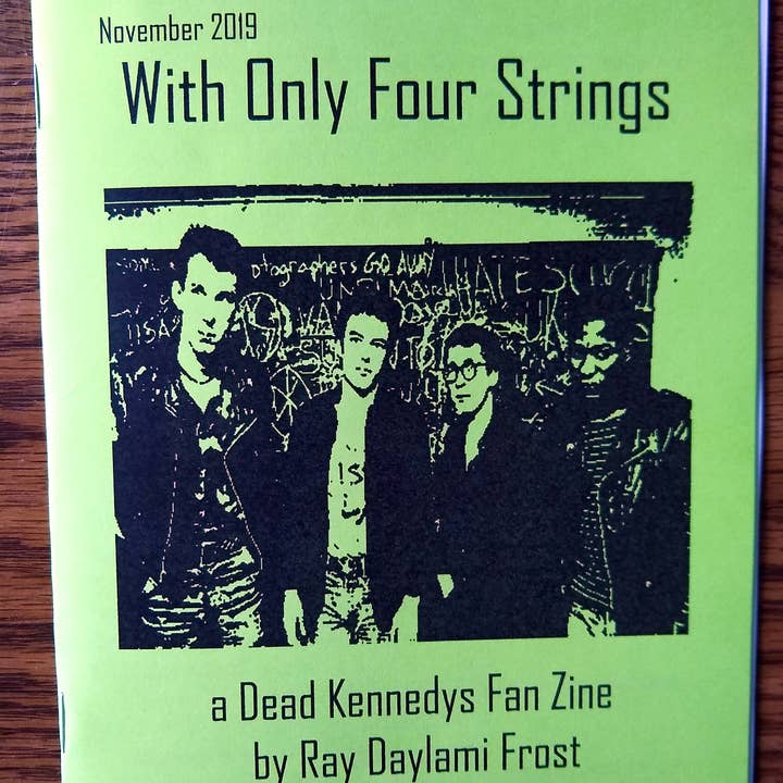 Zeppy Stardust Studios - Wholesale Arts & Entertainment Book - With Only Four Strings Dead Kennedys Fan Zine