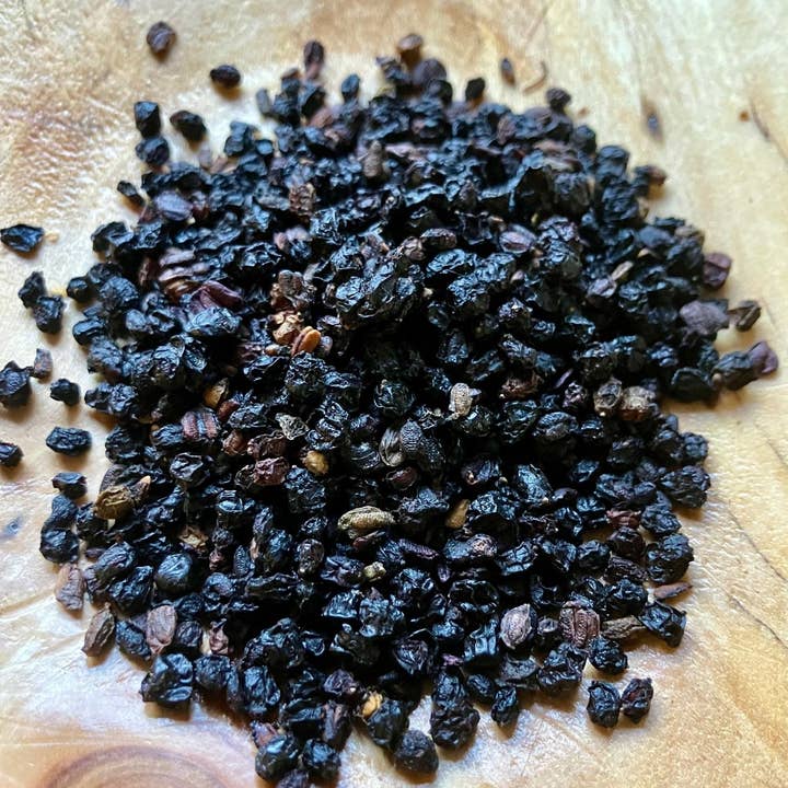 Dried Wild Elderberries for wholesale by Kootenay Wildcrafting Co
