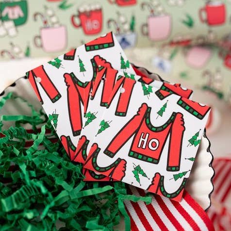 Ugly Sweater, Christmas Gift Tags, Gift Wrap, Holiday for wholesale by Francine and Georgia
