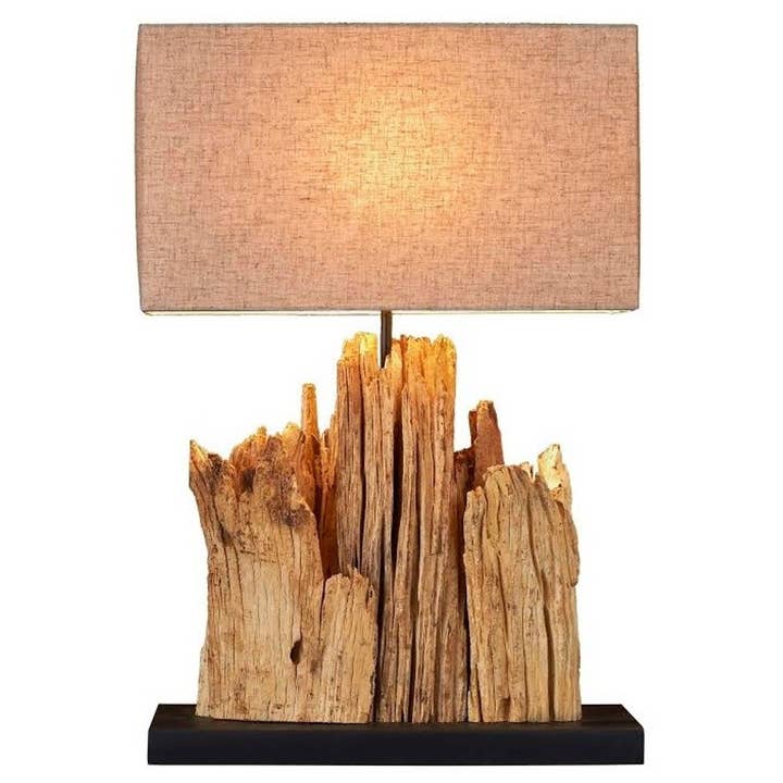 Lampada da tavolo Mini Vertico Riverine Driftwood L635 per la vendita all'ingrosso da parte di Continental Home