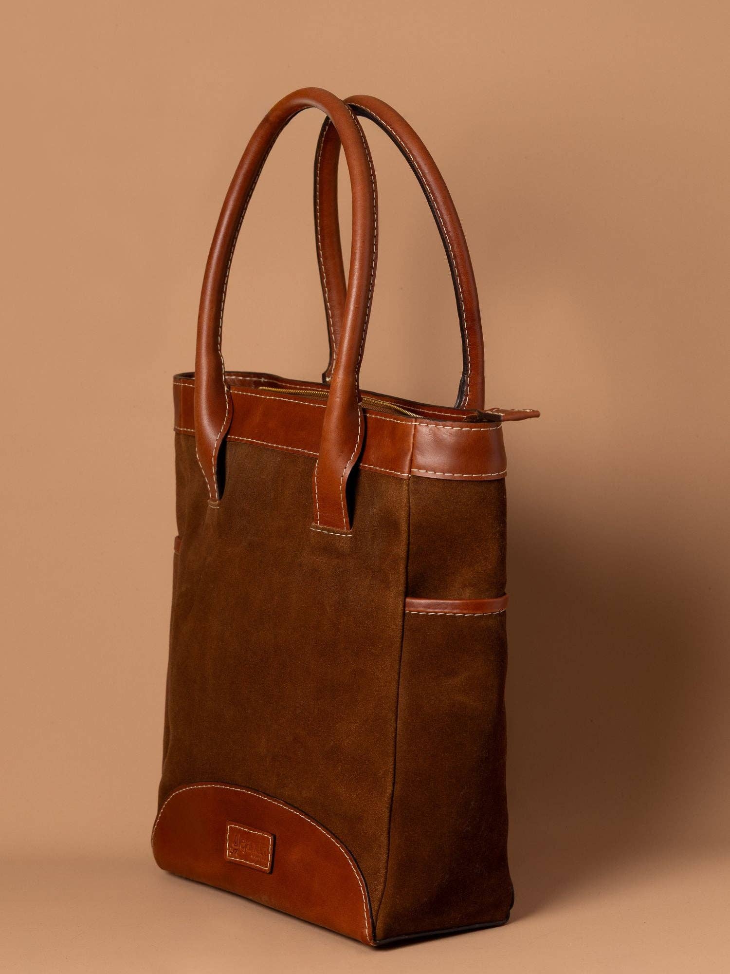 Alejandra Collective - Wholesale Tote Bag - Women's - Sienna Leather Tote Bag Tan1