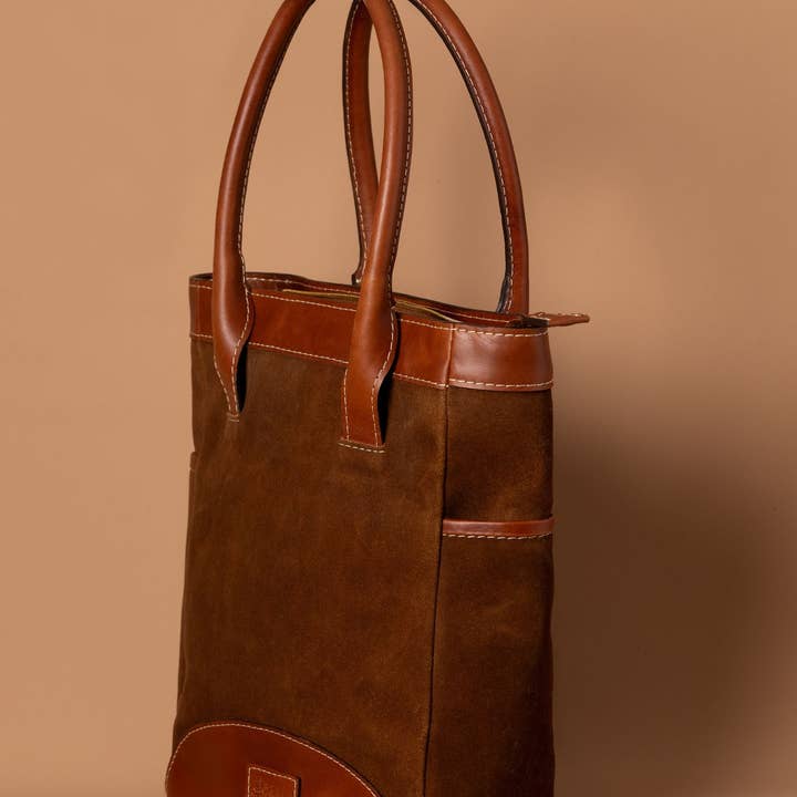 Alejandra Collective - Wholesale Tote Bag - Women's - Sienna Leather Tote Bag Tan1