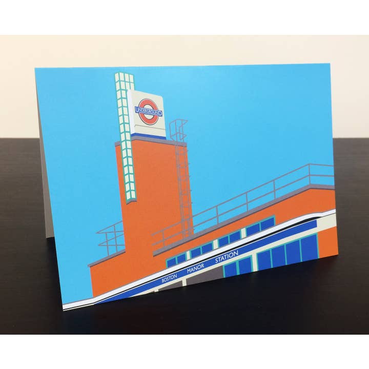 Carte de vœux Arnos Grove pour la vente par Rebecca Pymar