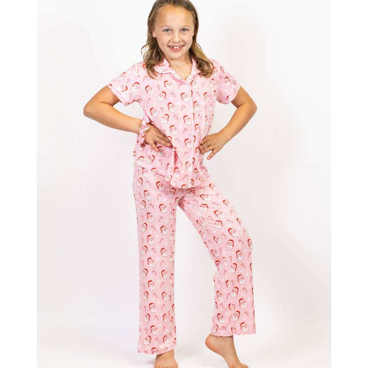 Set Pigiama da Notte con Bastoncino di Zucchero per Ragazza Rosa Chiaro/Rosso/Bianco -Assortito. per la vendita all'ingrosso da parte di The Royal Standard