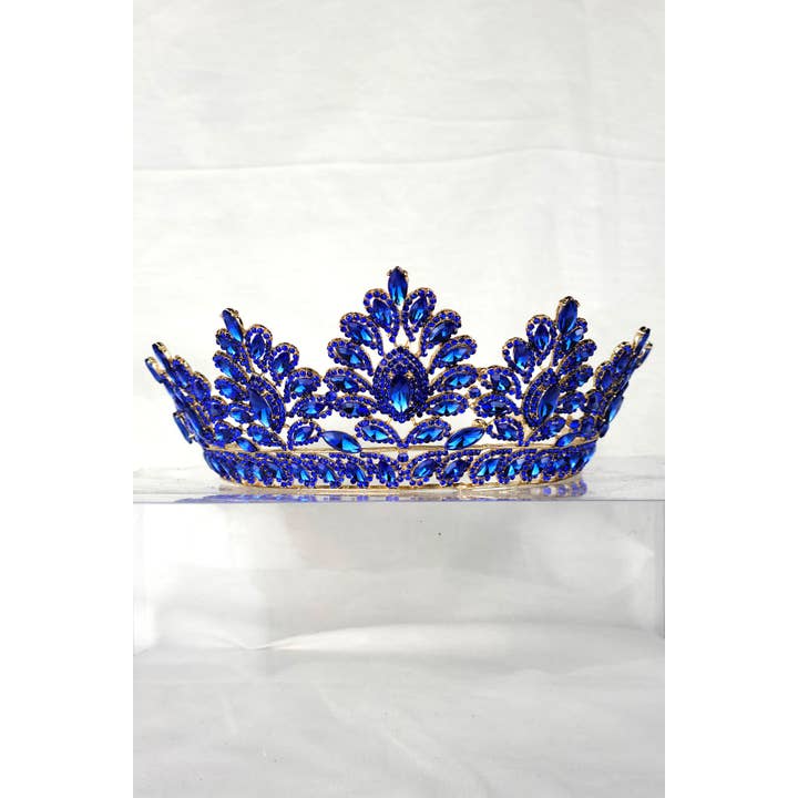 Chicas - Wholesale Tiara - Women's - One Size Fits All Metal Tiara With Rhinestones. HT9373