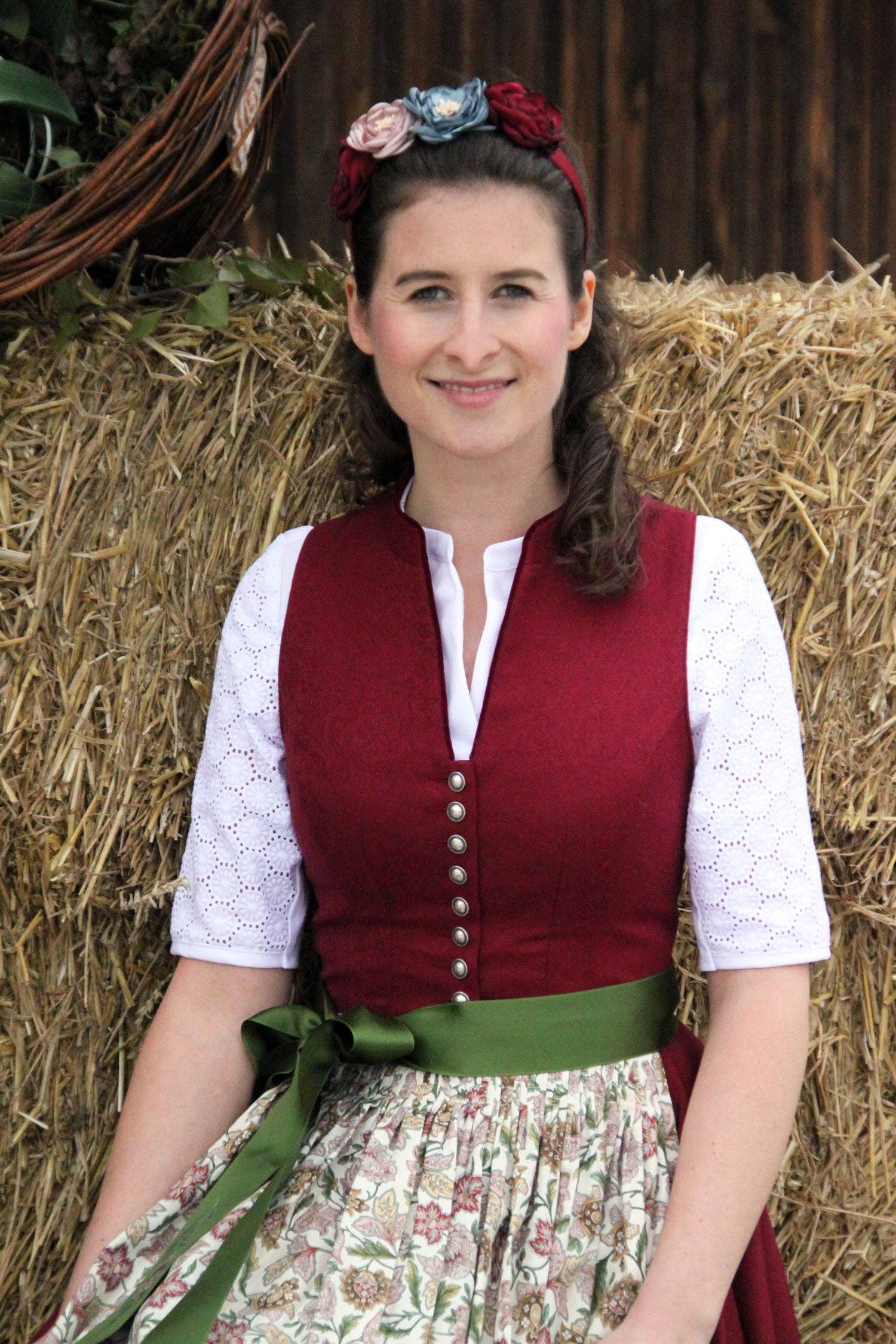 white Dirndl Blouse Babette - 02 for wholesale on Faire