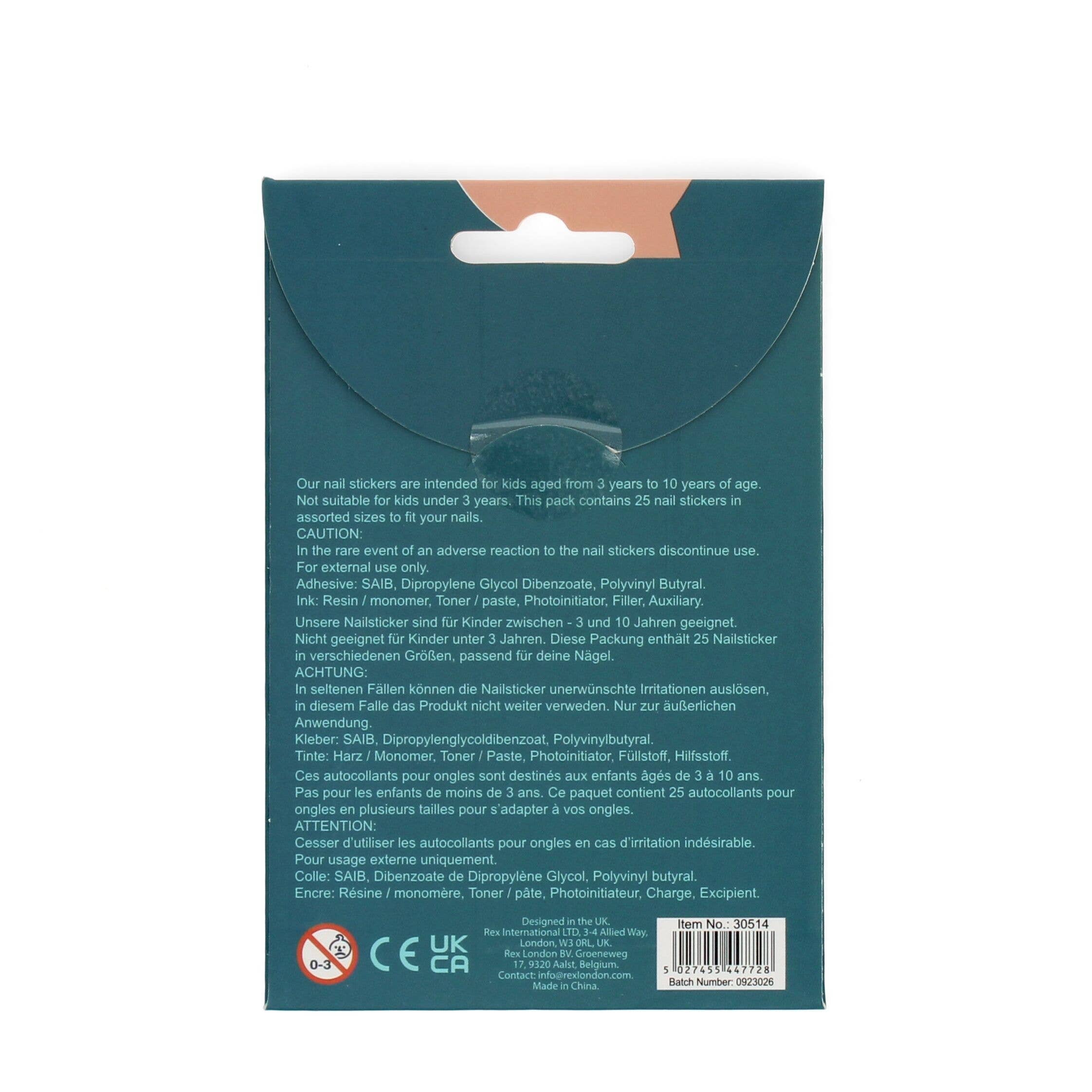 Rex B2B - UK - Wholesale Nail Art/Decal - Children's Nail Stickers - Ladybird2