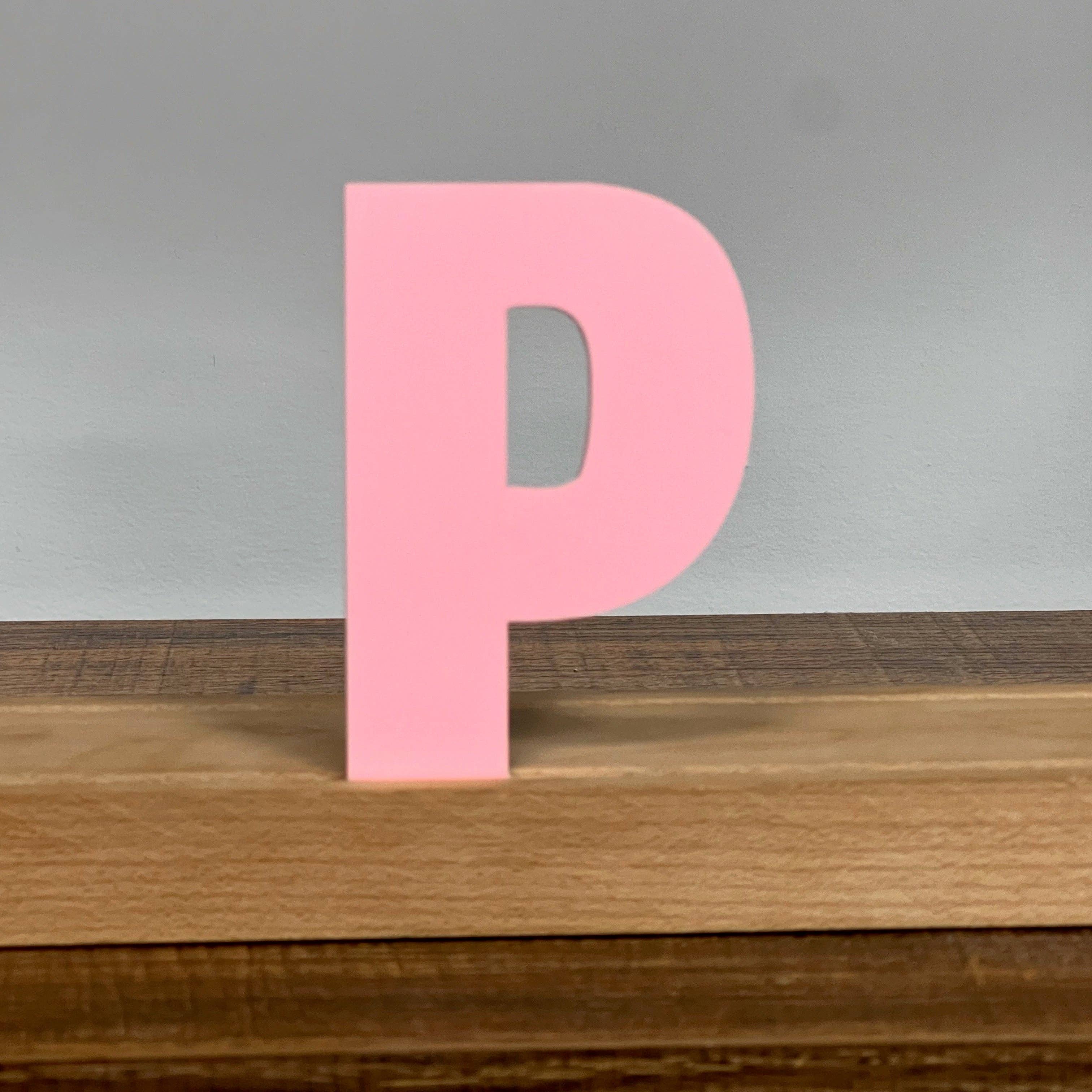 Artifacture - Wholesale Sign - Kryliq Individual Letters: 3" Craftsman Style- Matte Pastel Pink17