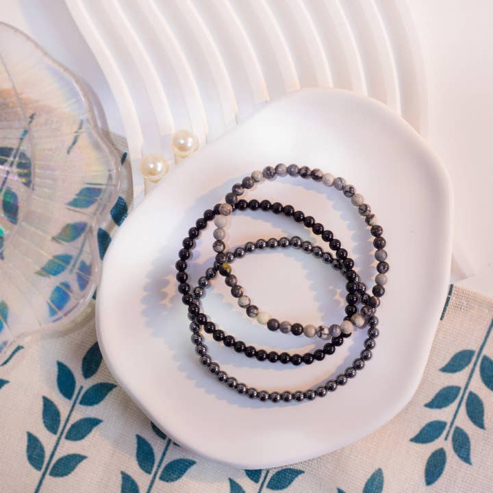 Removing Negativity Stackable Crystal Bracelet Set for wholesale by Soul Charms