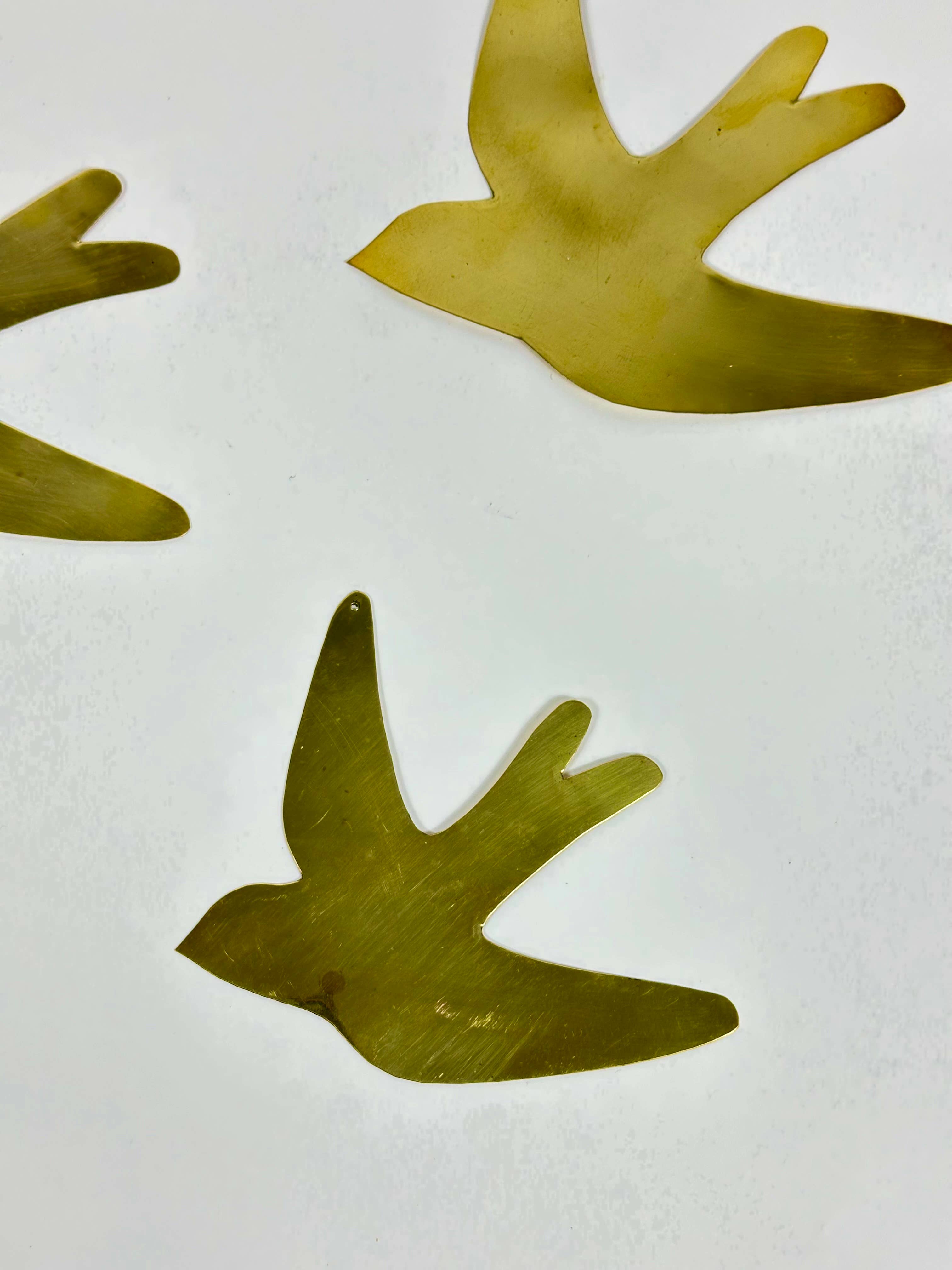 Mikwi - Wholesale Wall Accent - Swallow golden metal - MOROCCAN BRASS WALL DECORATION2