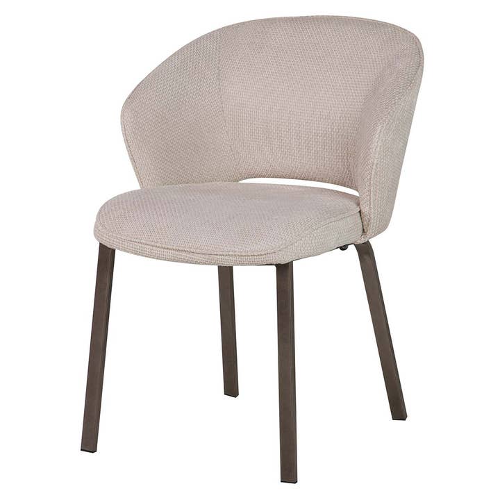 Cadeira Poliéster Metal Dourado Quios 58x62x80 cm por atacado de Ethan Chloe - GARPE GROUP - GARCIA PÉREZ Y CÍA S.L.