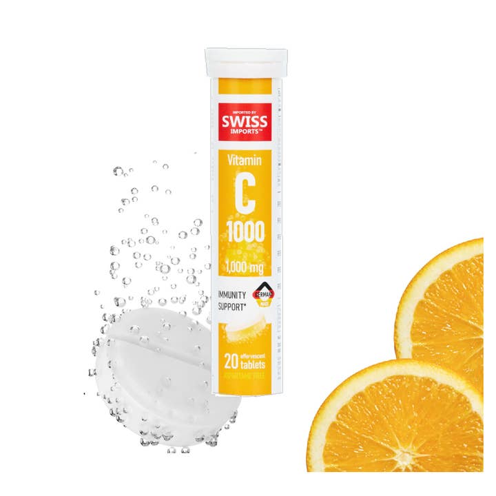 SWISS IMPORTS - Wholesale Oral Supplement/Vitamin - Swiss Imports Effervescent Vitamin C 1000mg 20 Tablets2
