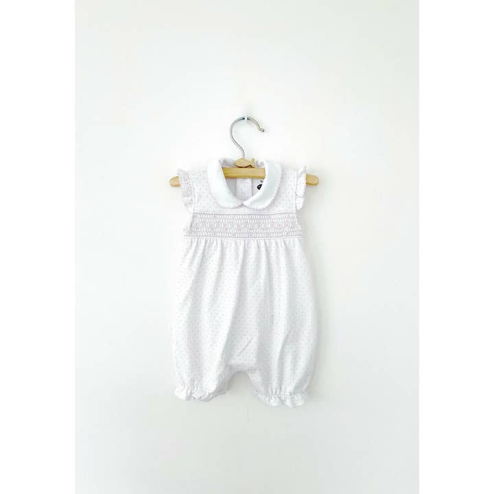 Pull smocké rose à pois pour la vente par Azulito US