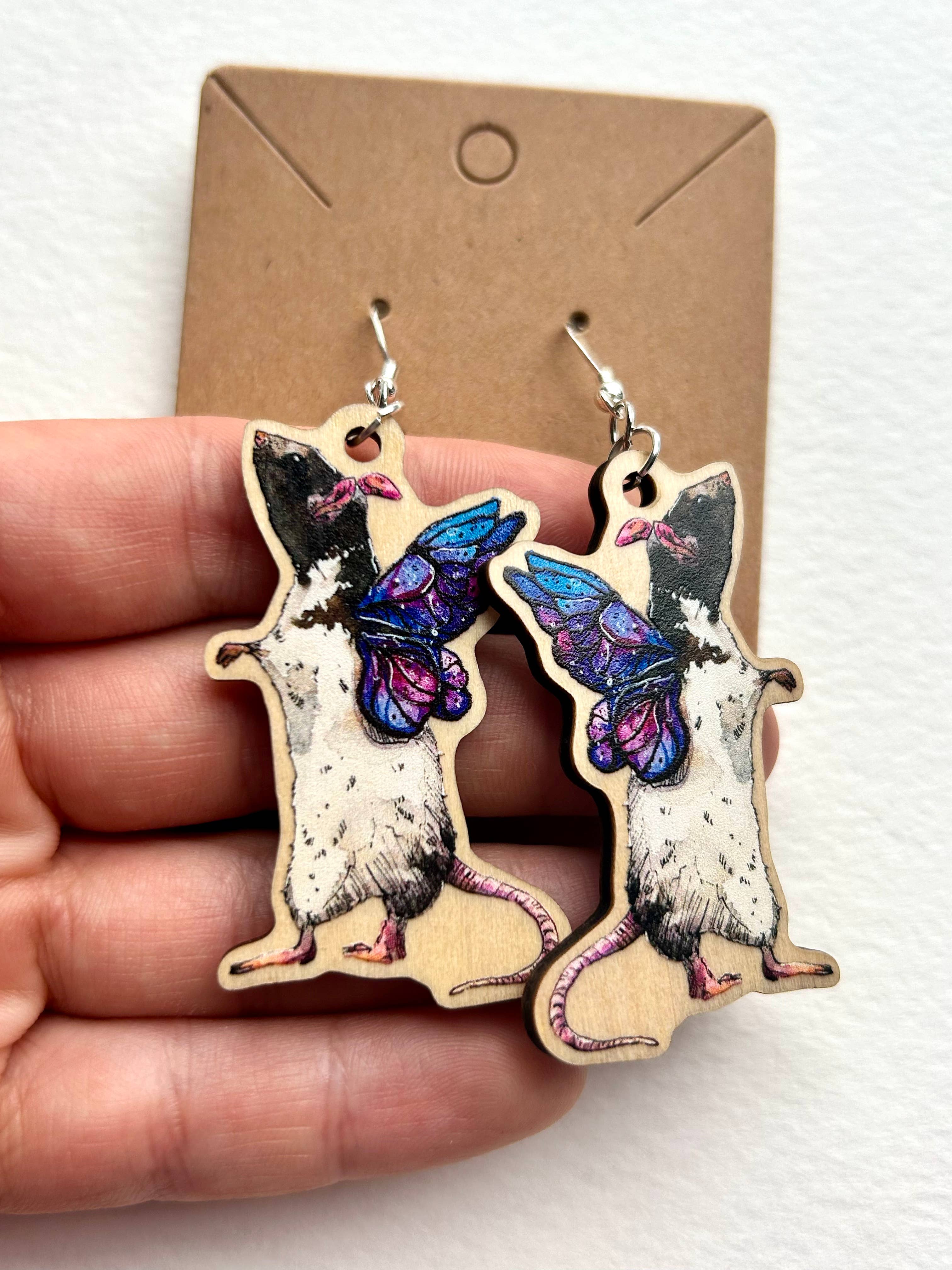 Aquabun - Wholesale Dangle Earrings - Rat Fairy Earrings4