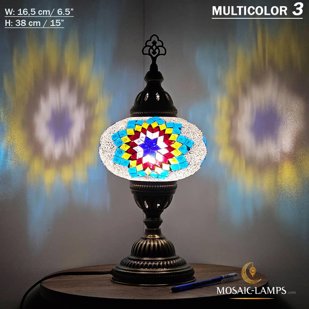 Mosaic Lamps - Vendita all'ingrosso Lampada da scrivania/d'accento - Lampada da tavolo grande a globo con mosaico turco, Marrakec, oltre 10 colori38