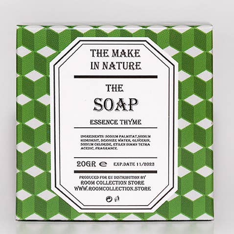 Room Collection Store - Vendita all'ingrosso Saponette - Linea Cortesia Sapone Quadrato 20 gr - THE MAKE IN NATURE