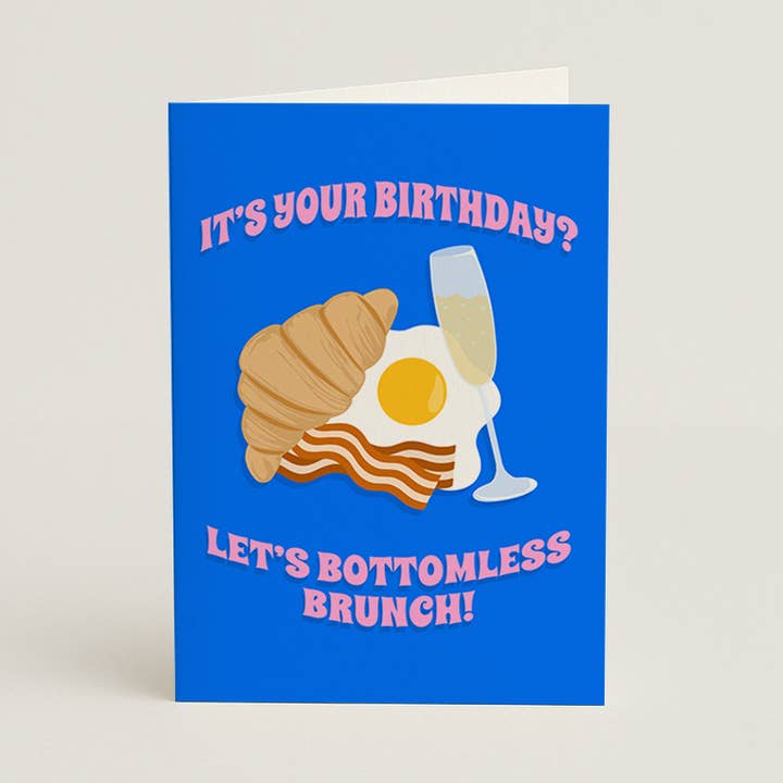 Fødselsdags Brunchkort med Ubegrænset Drikkevarer for engroshandel hos Laura Frances Heitzman