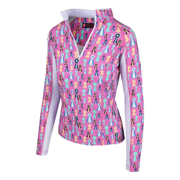 Sunshirt- Pink Ribbons for wholesale by Kathryn Lily Equestrian