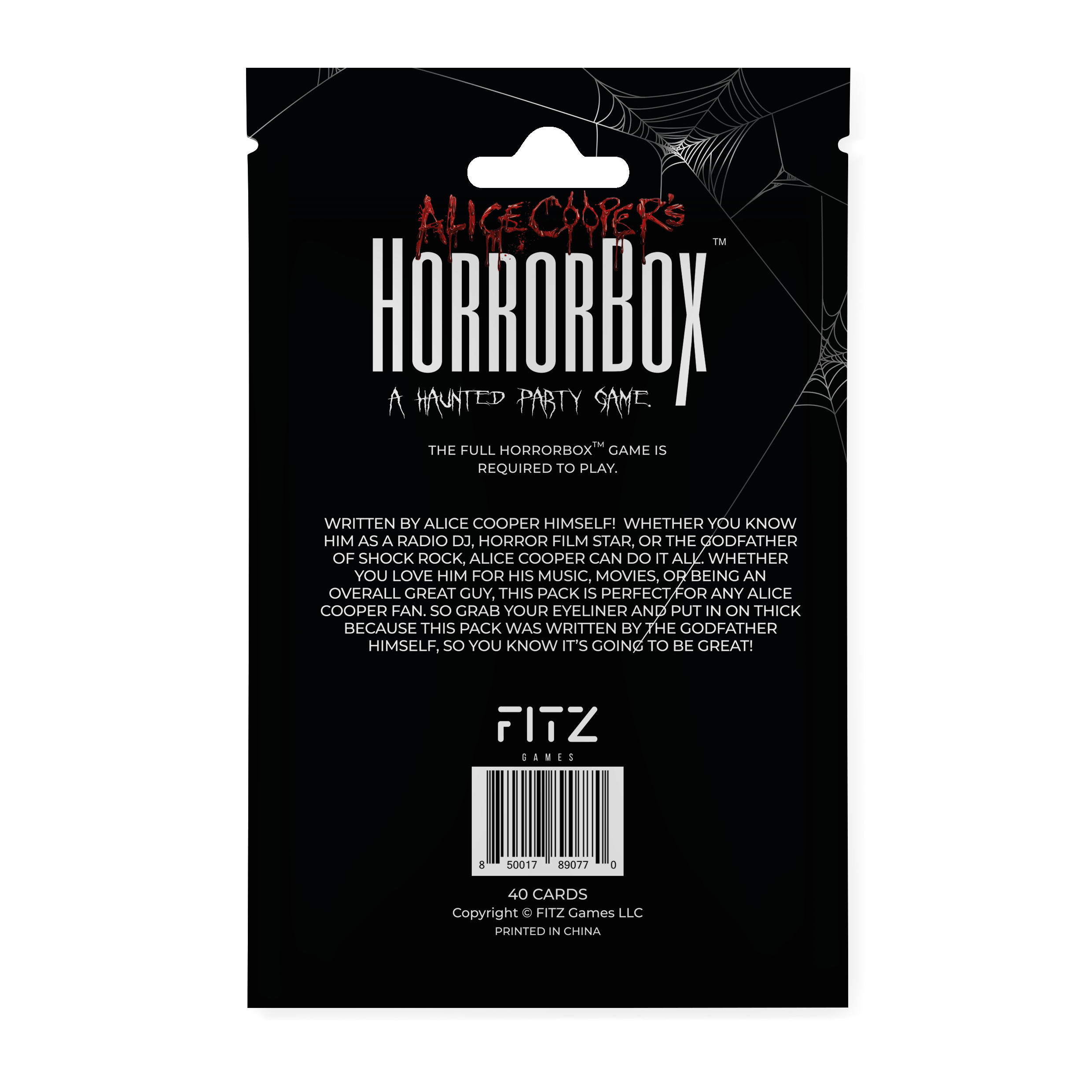 Fitz Games - Venta al por mayor Juegos de cartas - Paquete de expansión HorrorBox™ de Alice Cooper - Alice Cooper6