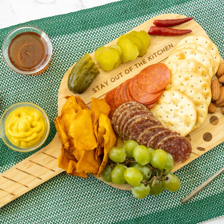 Fox Run Brands - Wholesale Cutting Board - Fox Run Pickleball Paddle Charcuterie Boards, Set of 2,14.5"