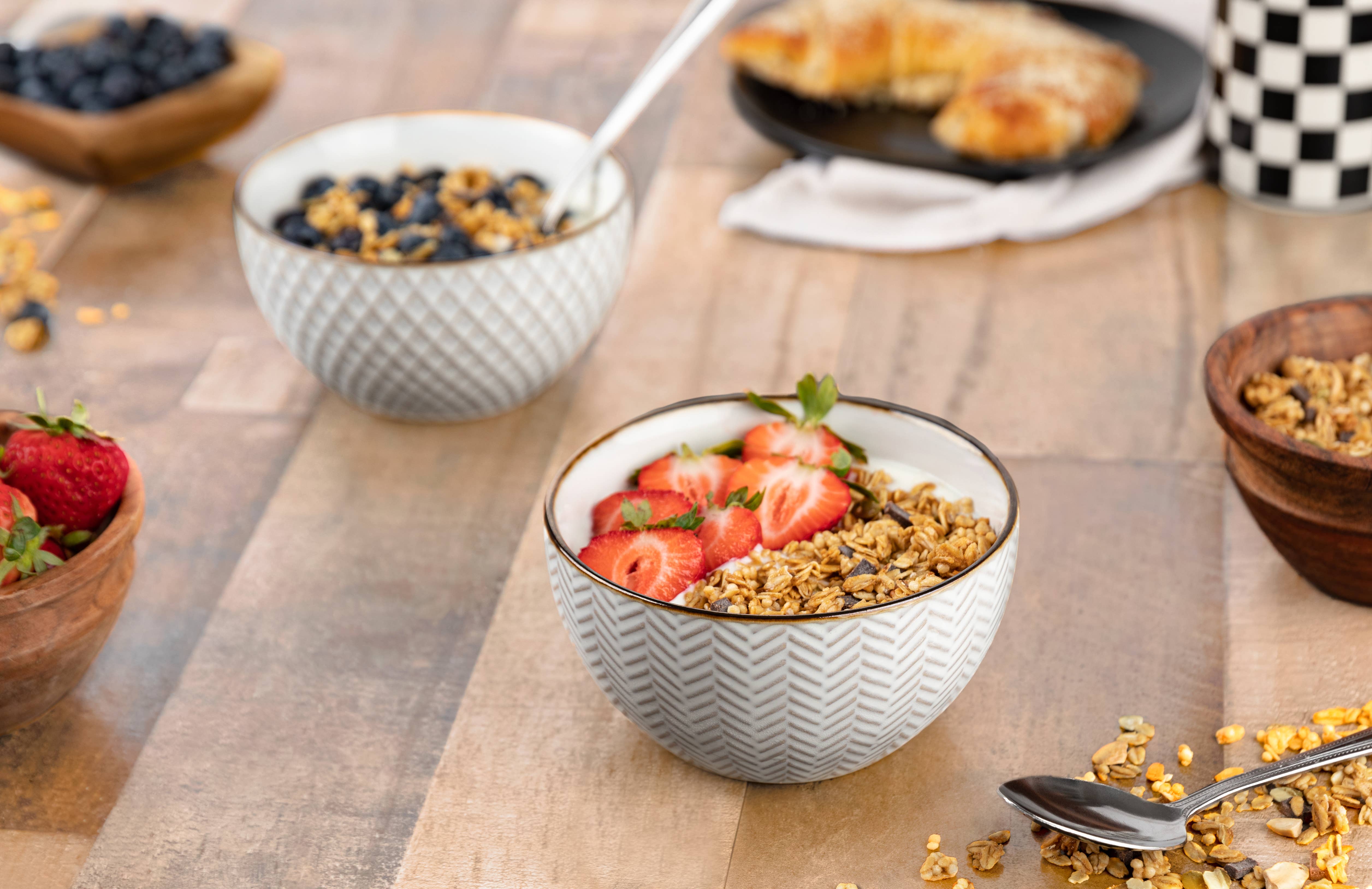Kook - Wholesale Bowl - Kook Ceramic Cereal Bowls, 22 oz, Set of 4, Narbonne Collect2