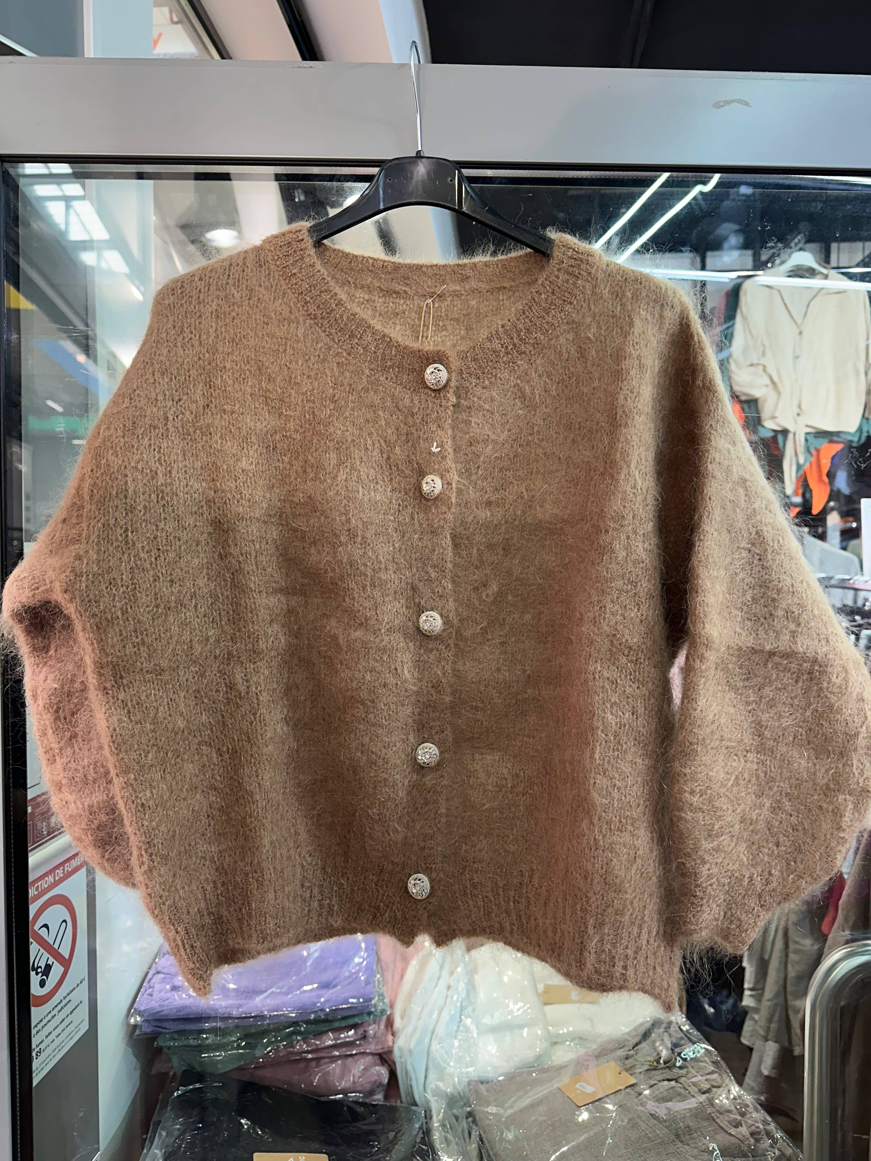 LÉA & LUC - Wholesale Cardigan - Women's - Mohair cardigan REF. 213712